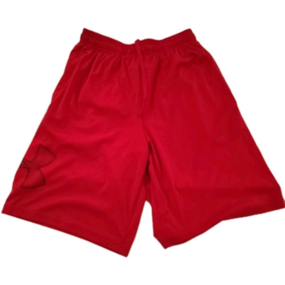 UNDER ARMOUR Select Basketball Shorts  Men's Size Small Loose Red Logo Gym